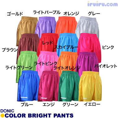 DONIC/カラーブライトパンツ レッド 3L DONIC/カラーブライトパンツ レッド 3L