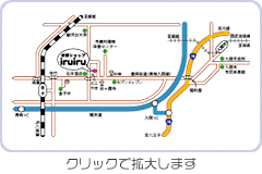 卓球ショップiruiruまでの地図